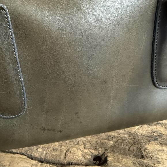 Vintage Coach Flannel Gray Madison Satchel Bag 9725 NYC Made In USA - Picture 3 of 14